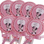 Minnie Mouse Temalı Lolipop Şekeri